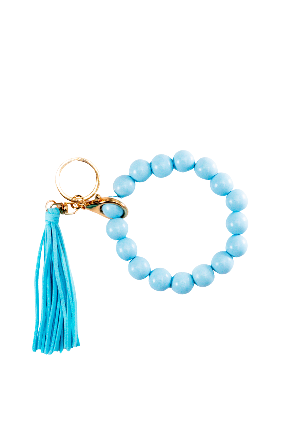 Sage Wooden Keychain Bracelet