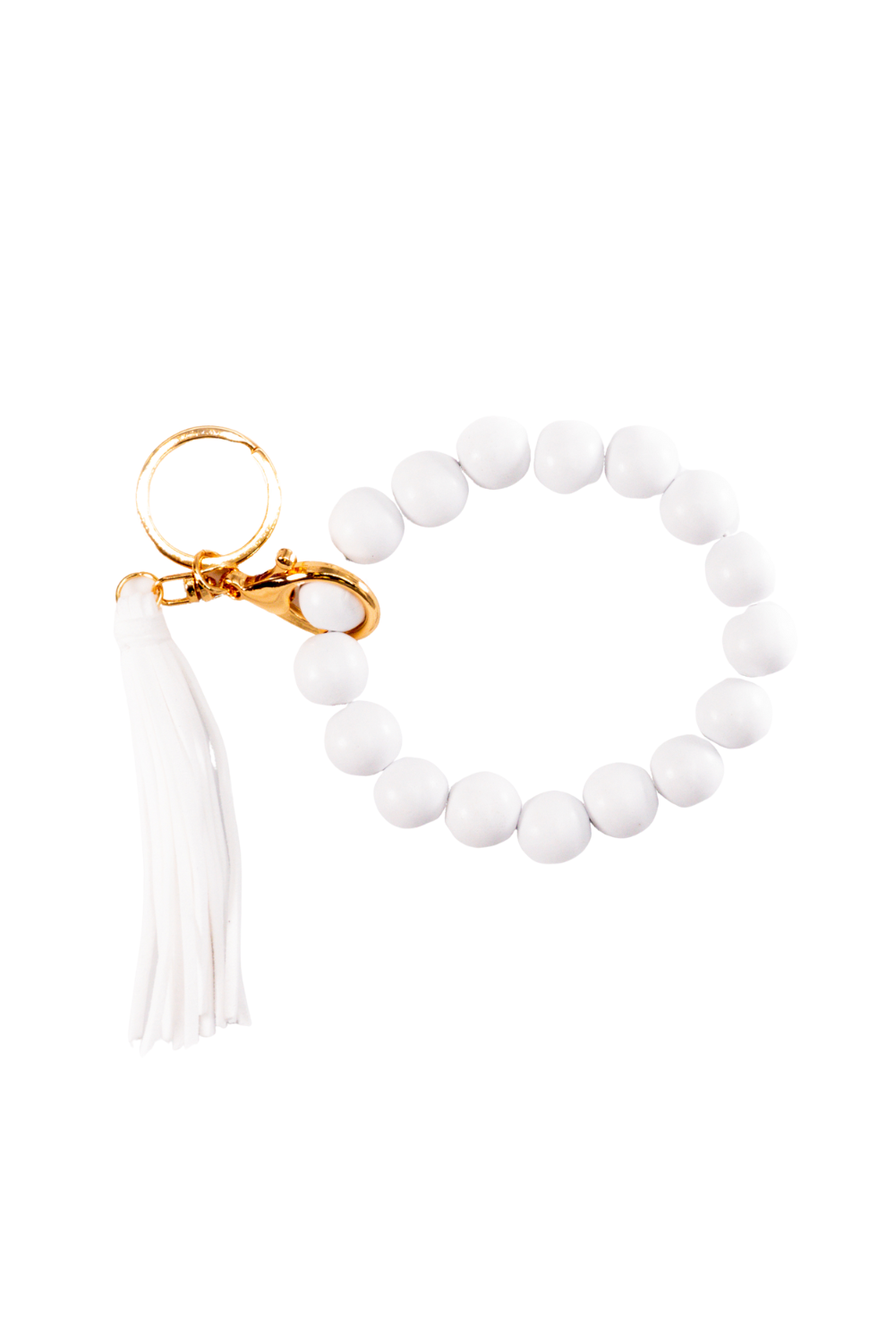 Sage Wooden Keychain Bracelet