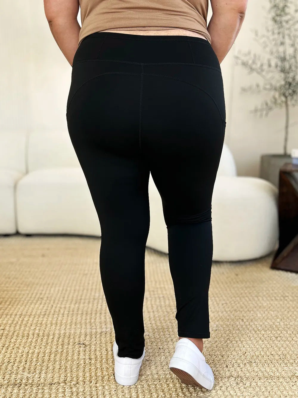 Wide Waistband Sports Leggings-Soul Flow Apparel