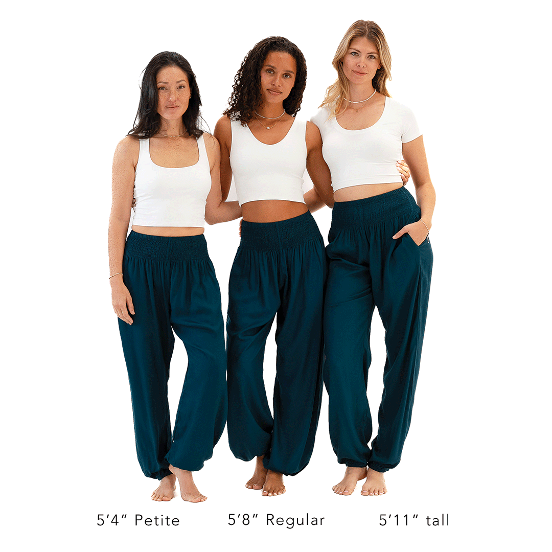 Deep Teal Harem Pants