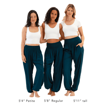 Deep Teal Harem Pants