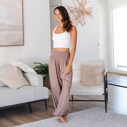 Yao Tribal Print Harem Pants