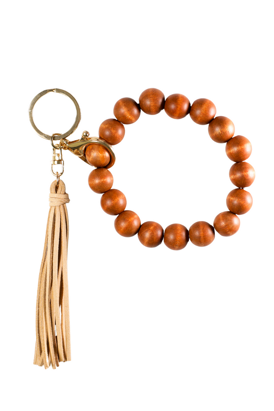 Ivy Wooden Keychain Bracelet
