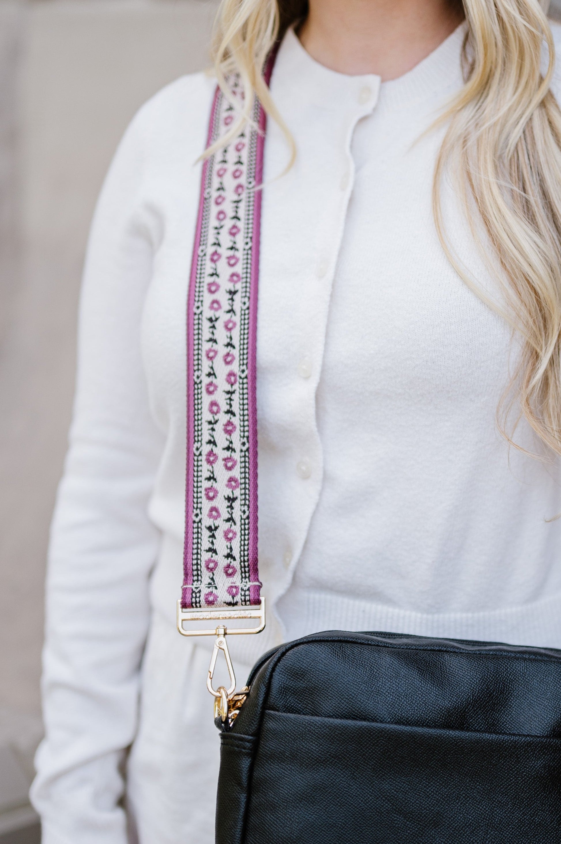 Cross-Stitch Vintage Floral Adjustable Bag Strap-Soul Flow Apparel
