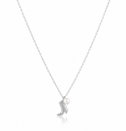Boot N' Pearl Necklace