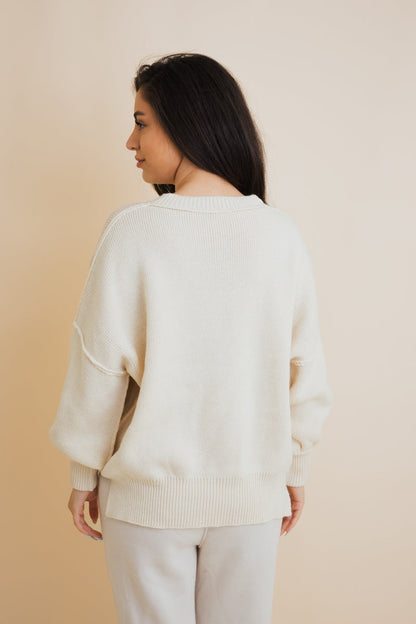 Effortlessly Cozy Oversized Sweater-Soul Flow Apparel