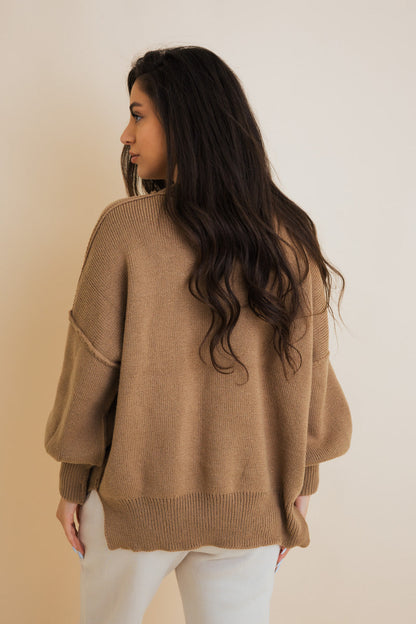 Effortlessly Cozy Oversized Sweater-Soul Flow Apparel