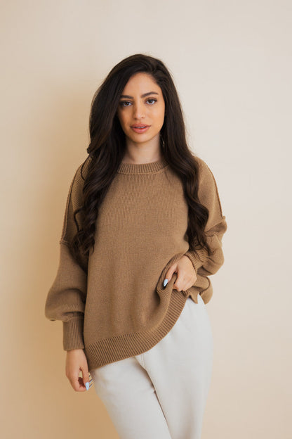 Effortlessly Cozy Oversized Sweater-Soul Flow Apparel