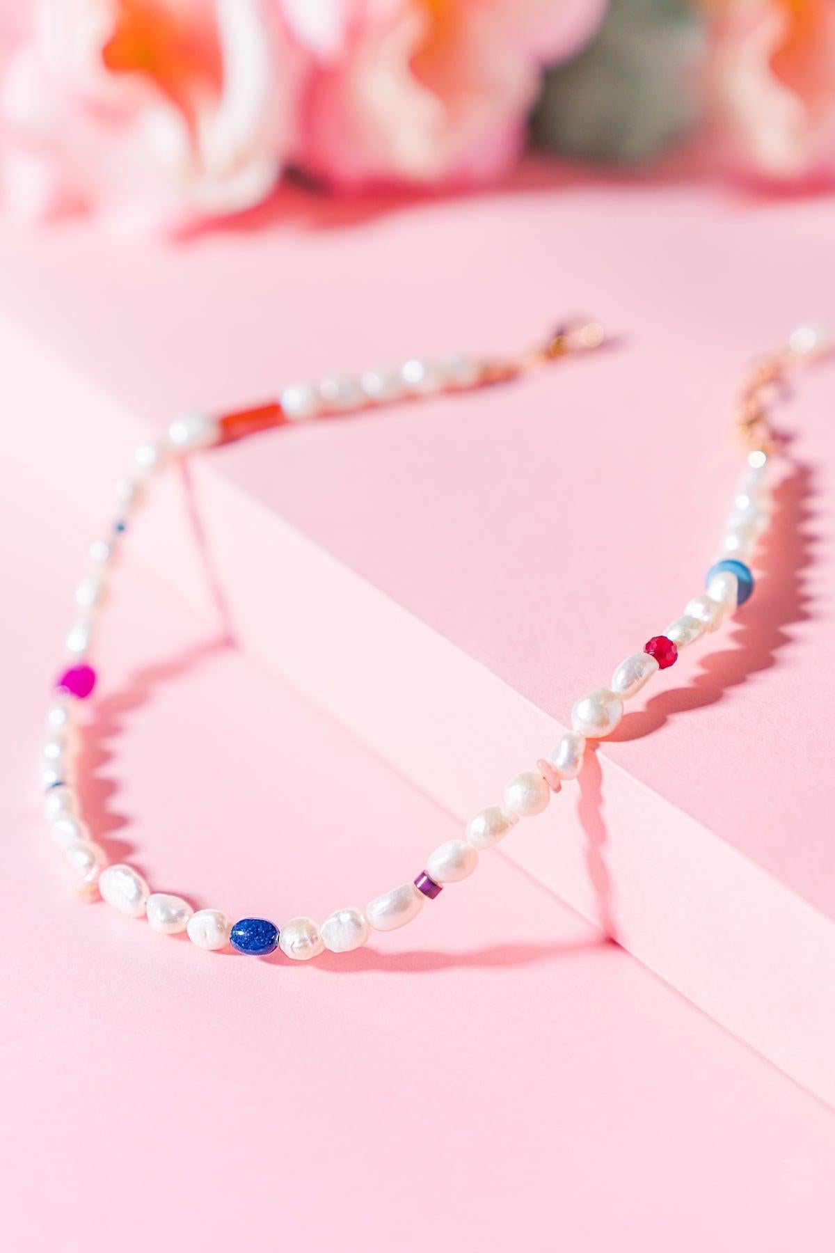 Cece Pearl Necklace Korean Made With Copper Alloy Beads