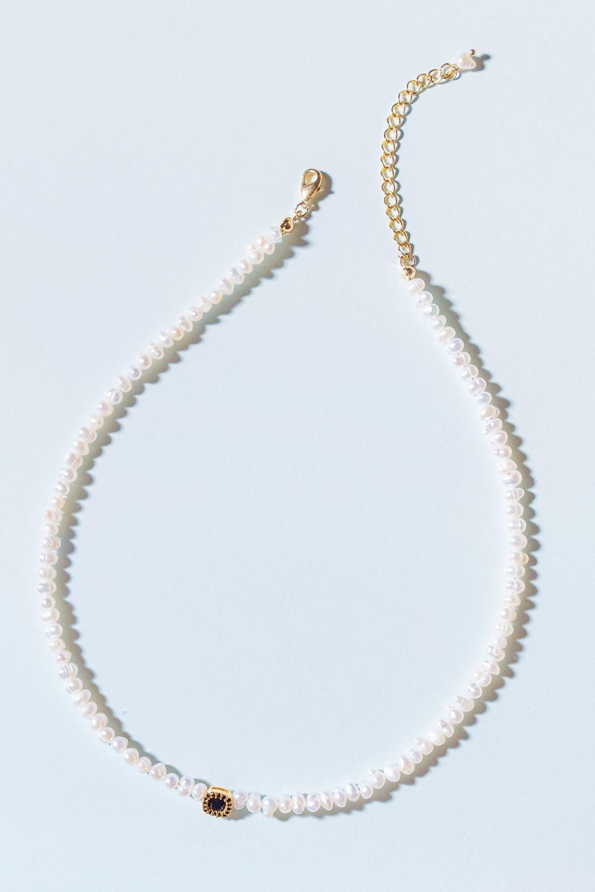 Bounty Pearl Necklace Real Pearls Copper Alloy Beads Korean Made Jewelry
