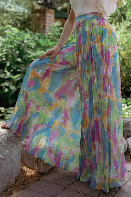 Magnolia Santa Caterina Woven Pants Pleated Wide Leg With Flat Front Waistband