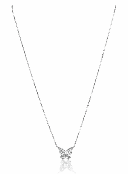 Elsie Pave Butterfly Necklace