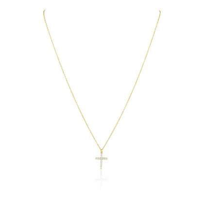 Classic CZ Cross Necklace