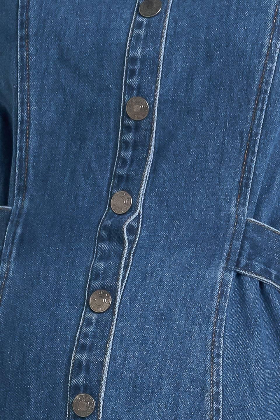 ICON VINTAGE DENIM MIDI DRESS