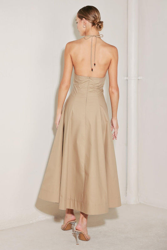 RESORT MAIN CHARACTER WOVEN MIDI DRESS
