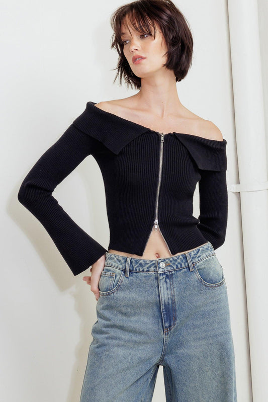 CHANGE OF PACE SWEATER TOP