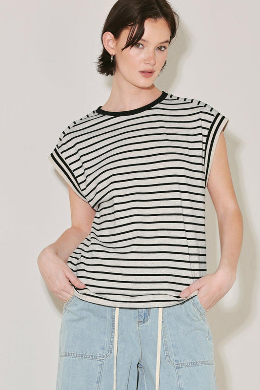 Indie Icon Energy Knit Top in black multi, view 1 — Soul Flow Apparel
