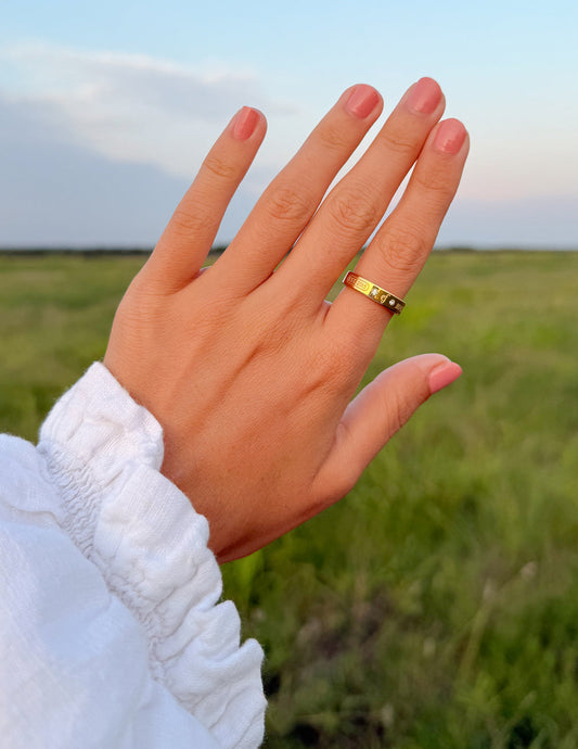 Gemstone Logo Ring