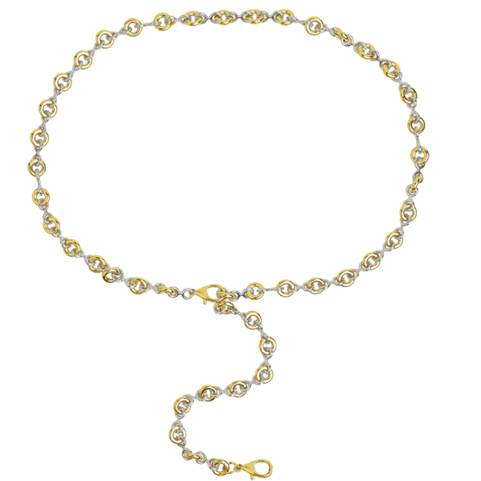 Odessa Chain Belt Two Tone - Double Clasp, view 36 — Soul Flow Apparel