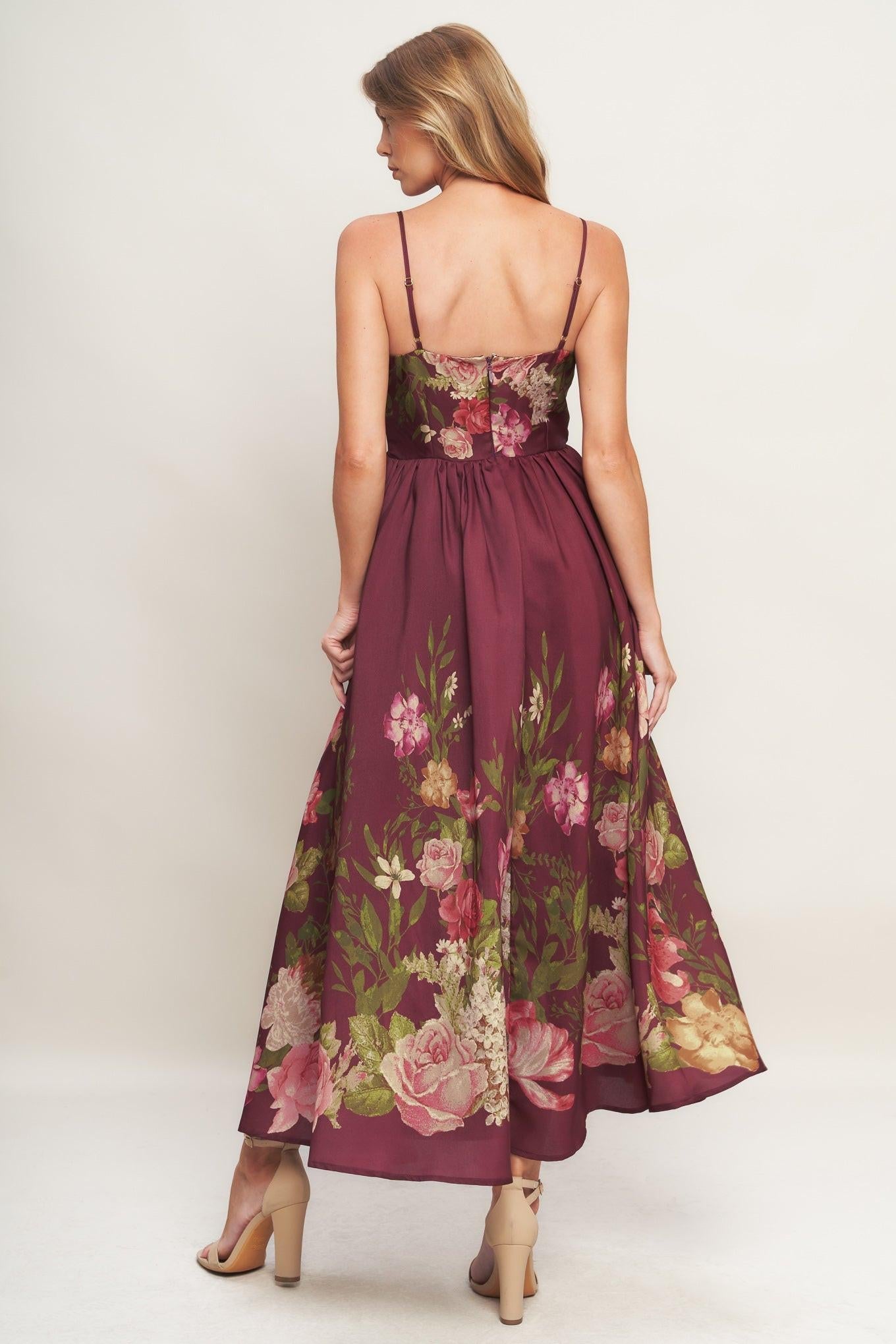 SECRET GARDEN ROMANCE WOVEN ANKLE DRESS