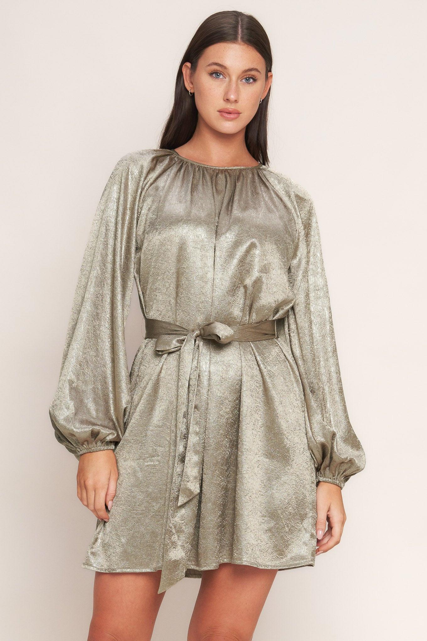 MOONRISE HAZE WOVEN MINI DRESS
