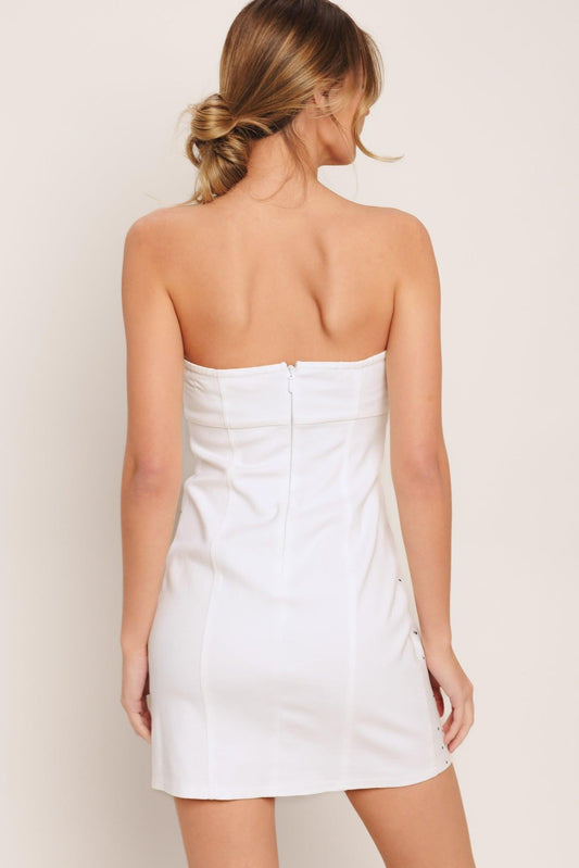 CITY TO COAST WOVEN MINI DRESS