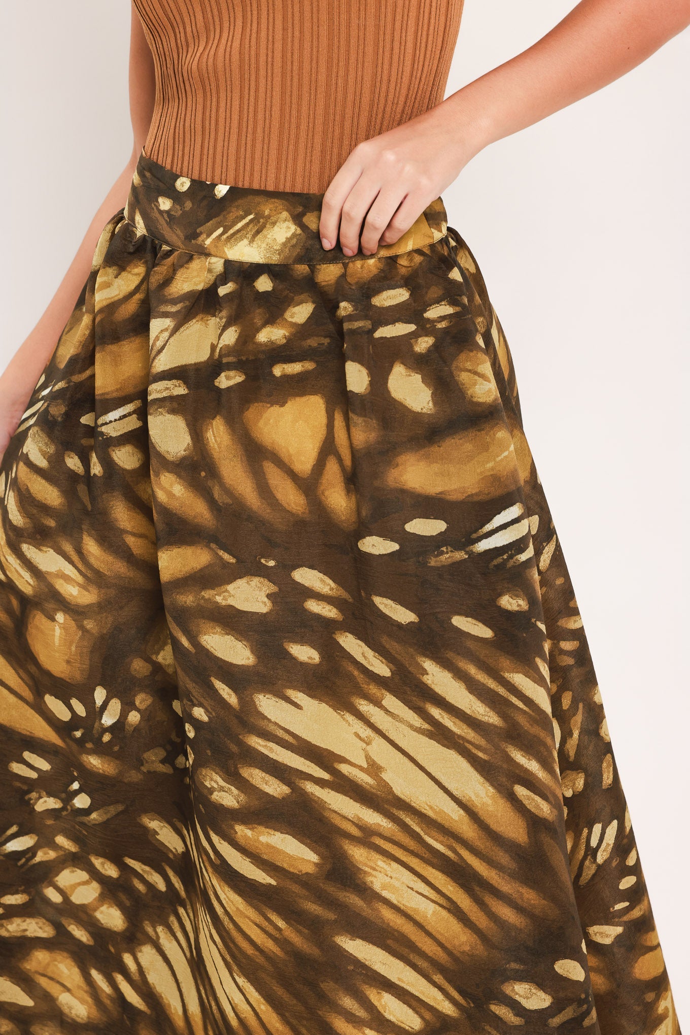 AMBERWING REVERIE WOVEN FULL MAXI SKIRT
