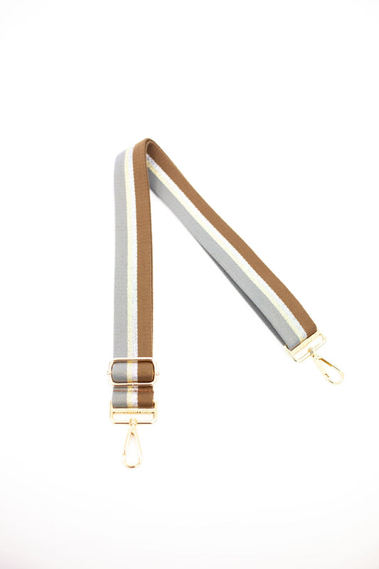 Ensley Striped Adjustable Bag Strap-Soul Flow Apparel
