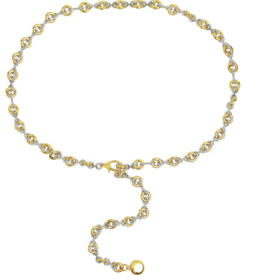 Odessa Donut Chain Belt - Two Tone, view 3327 — Soul Flow Apparel