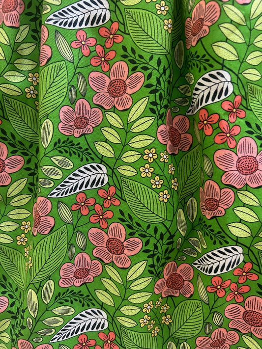 Flowers Collared Dress
