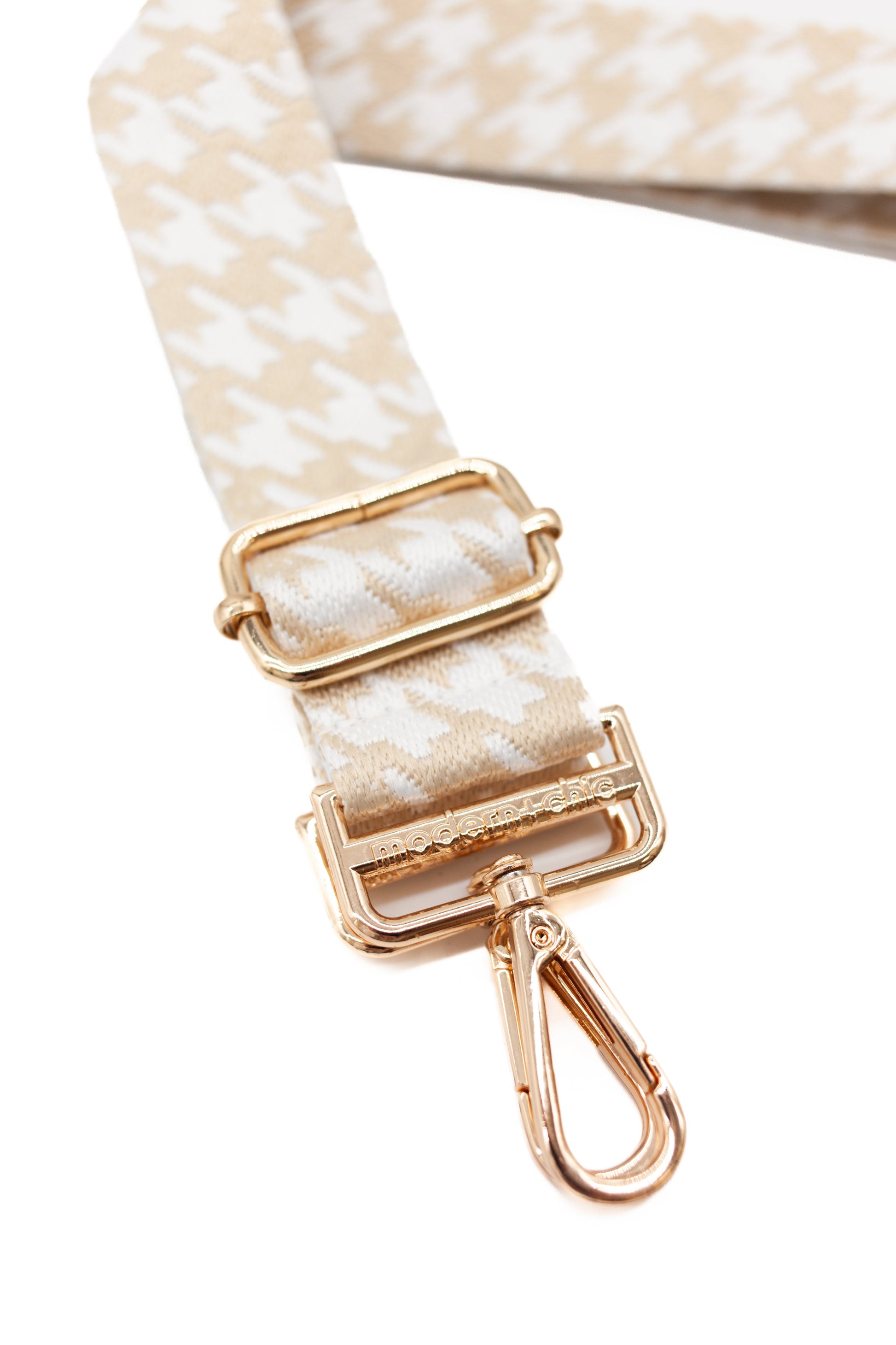 Neutral Houndstooth Strap-Soul Flow Apparel