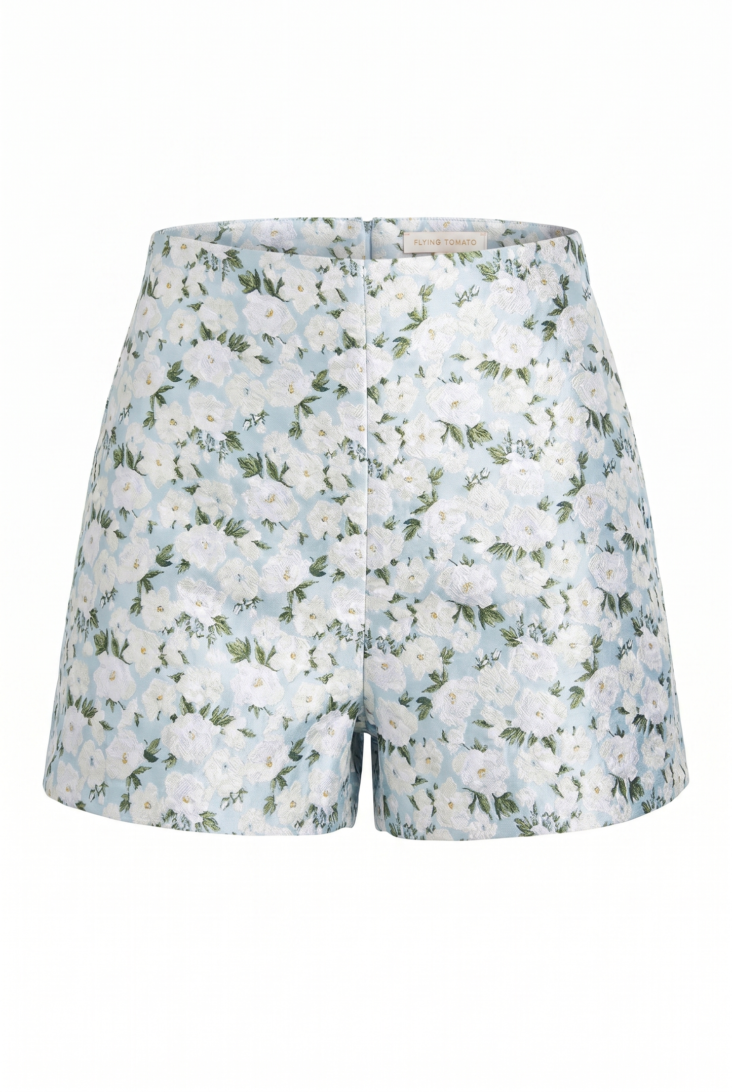 Pandora Tulle Jacquard Shorts With Side Zipper Closure