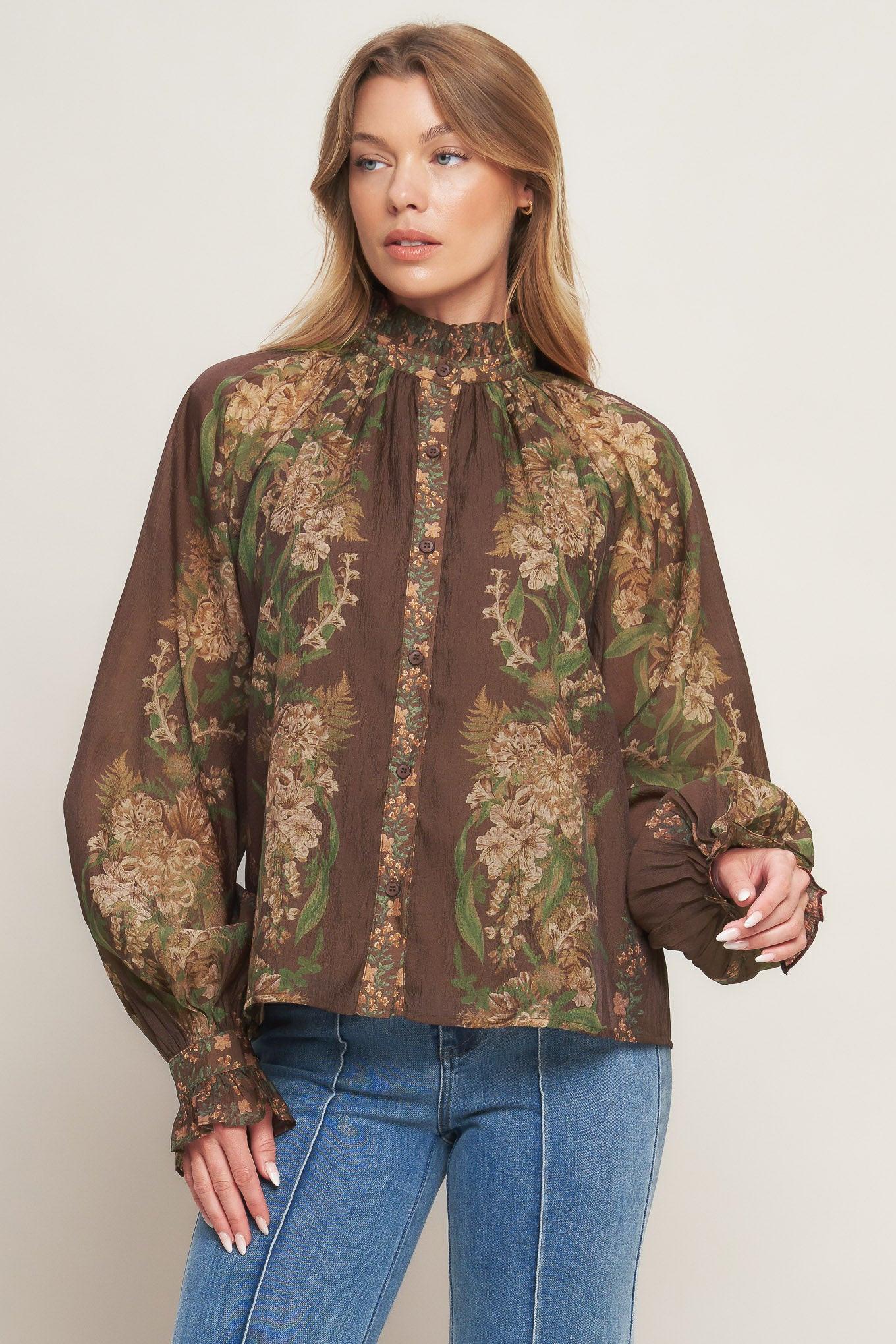 CELEBRITY MOMENT WOVEN TOP