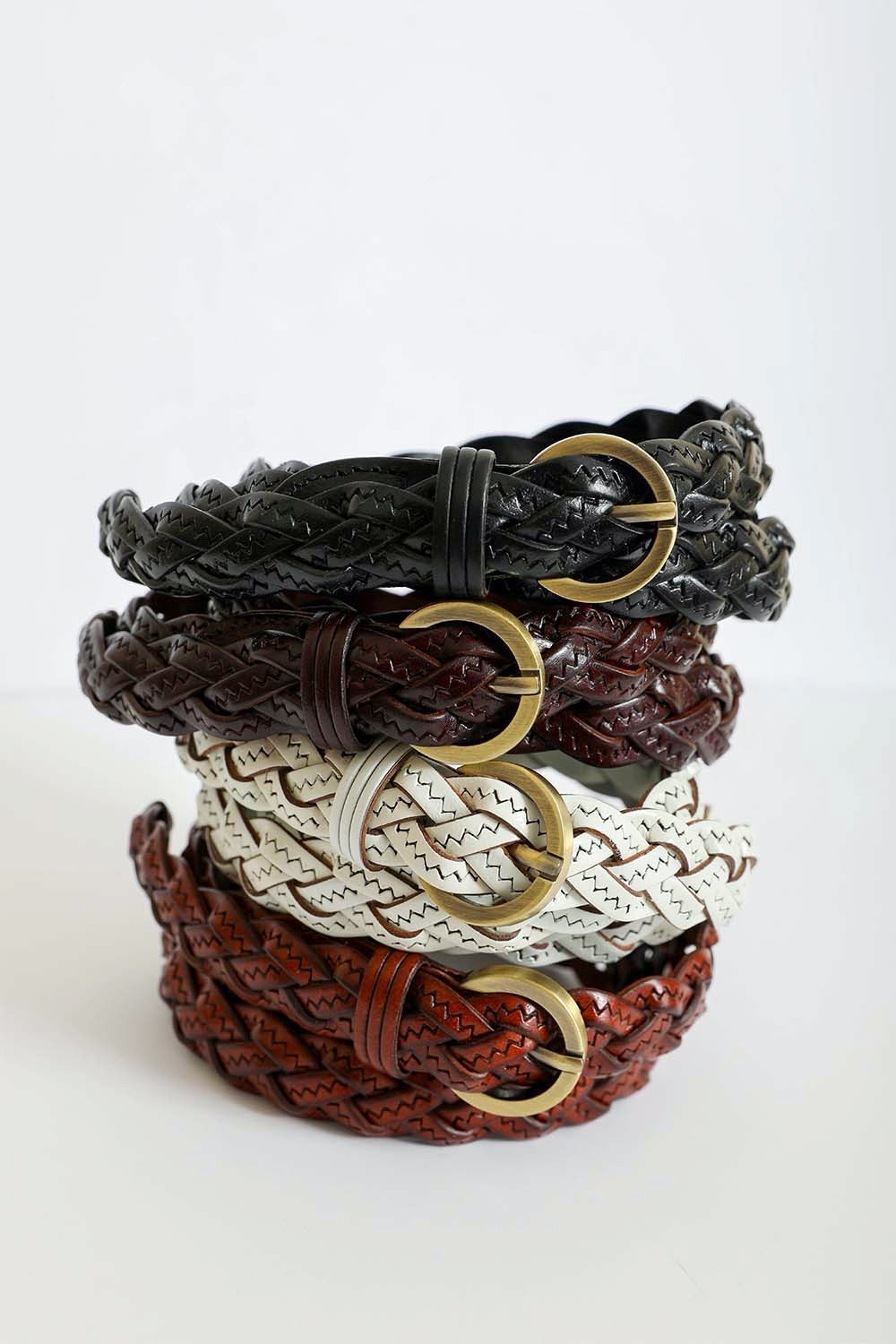 Classic Braided Leather Belt – Timeless Style for Every Outfit ??????-Soul Flow Apparel