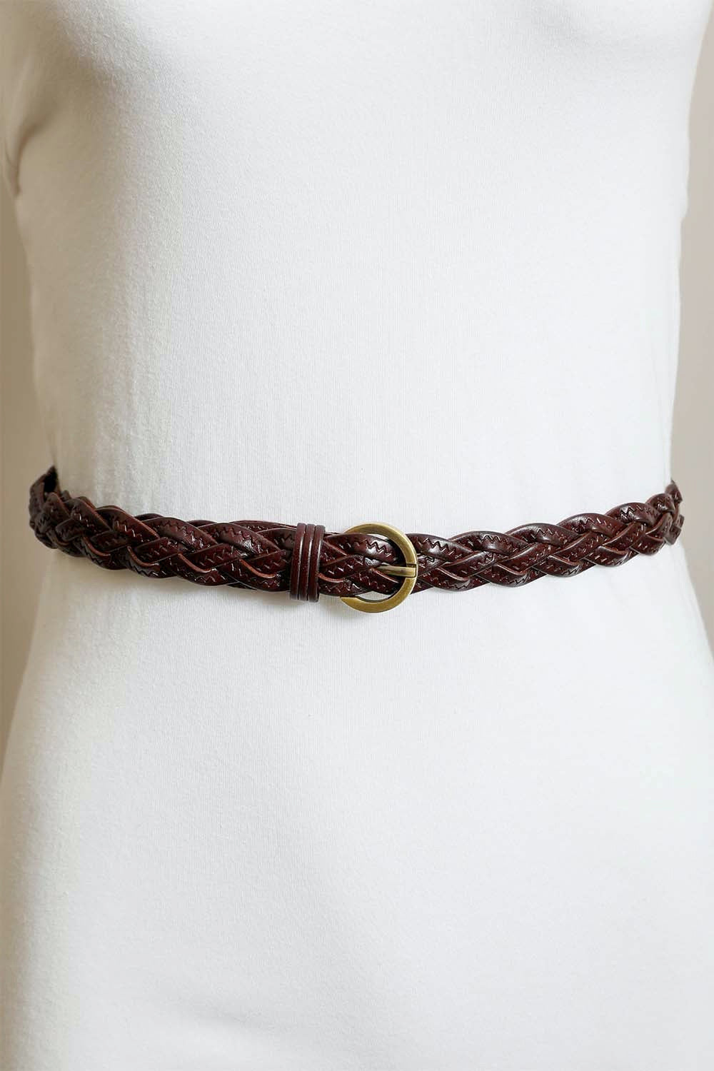 Classic Braided Leather Belt – Timeless Style for Every Outfit ??????-Soul Flow Apparel