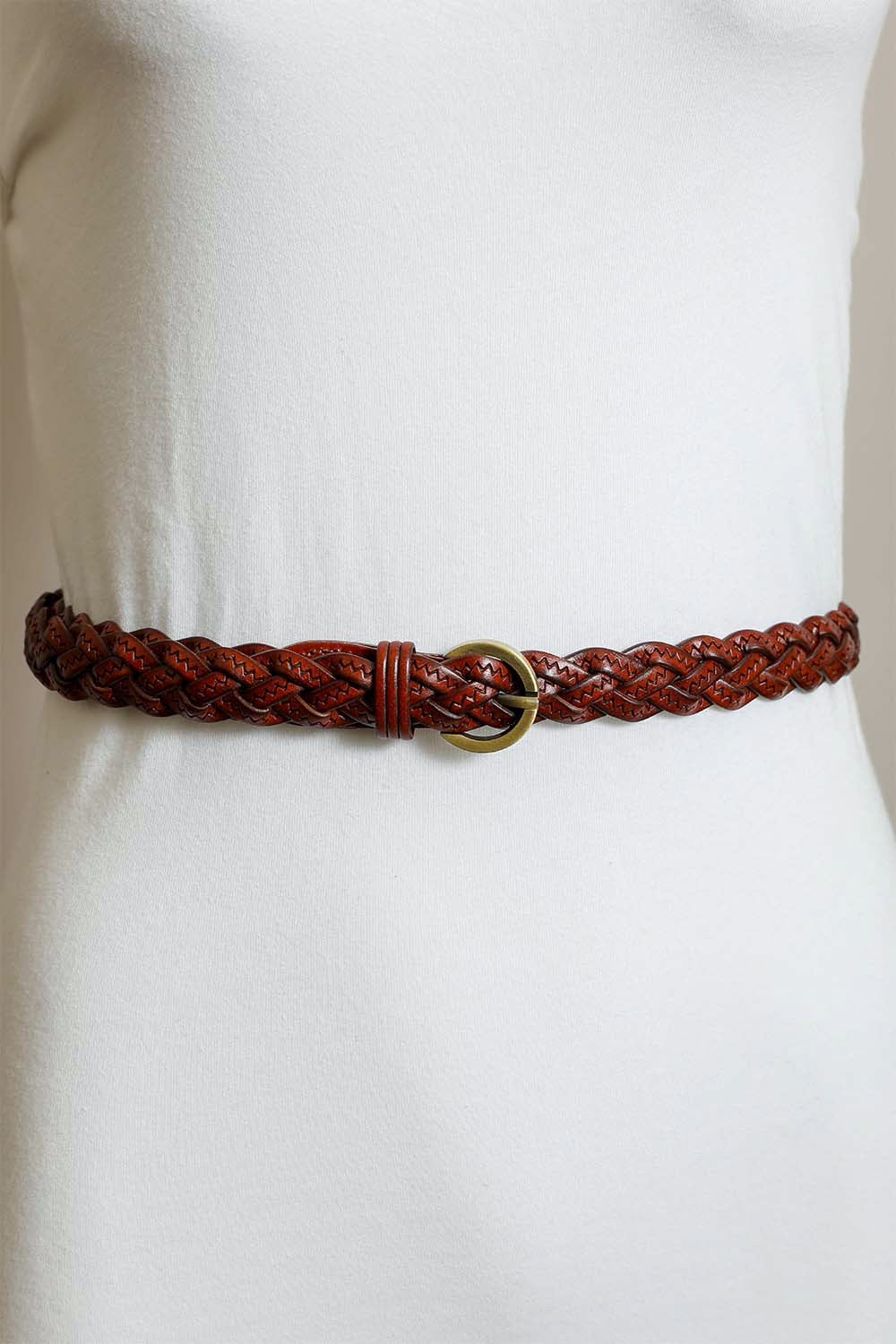 Classic Braided Leather Belt – Timeless Style for Every Outfit ??????-Soul Flow Apparel