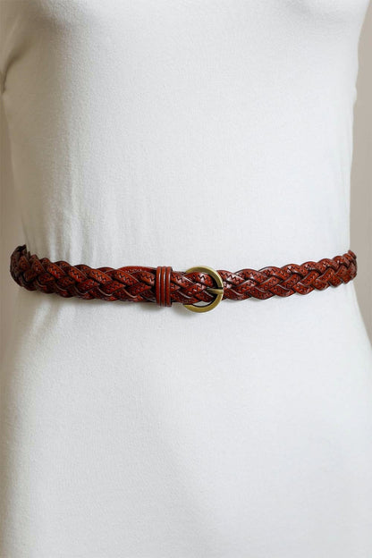 Classic Braided Leather Belt – Timeless Style for Every Outfit 🤎⛓️ Leto Collection