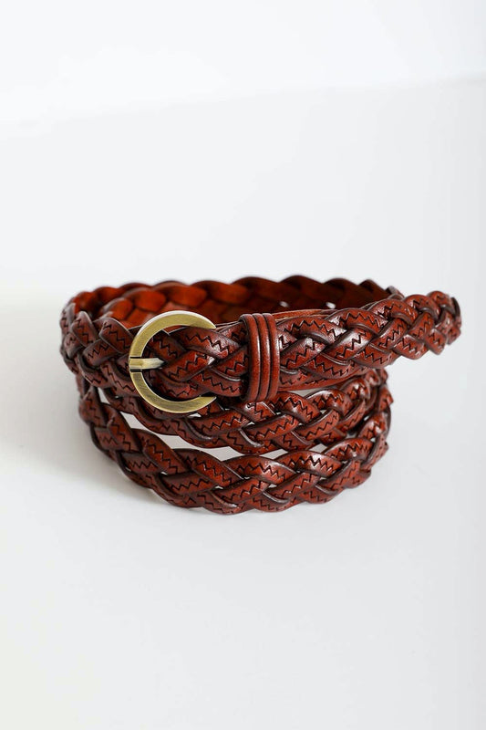 Classic Braided Leather Belt – Timeless Style for Every Outfit ??????-Soul Flow Apparel