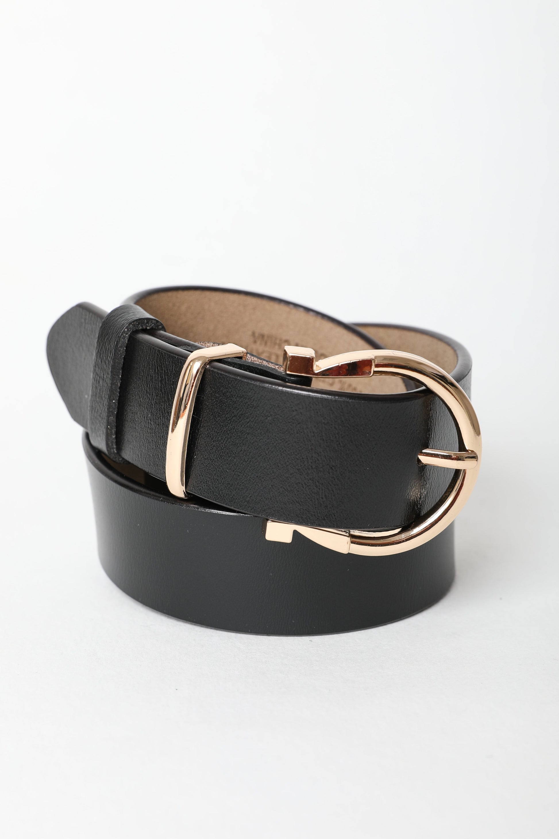 Chic Horseshoe Gold Buckle Belt – Western Style Vibes ????-Soul Flow Apparel