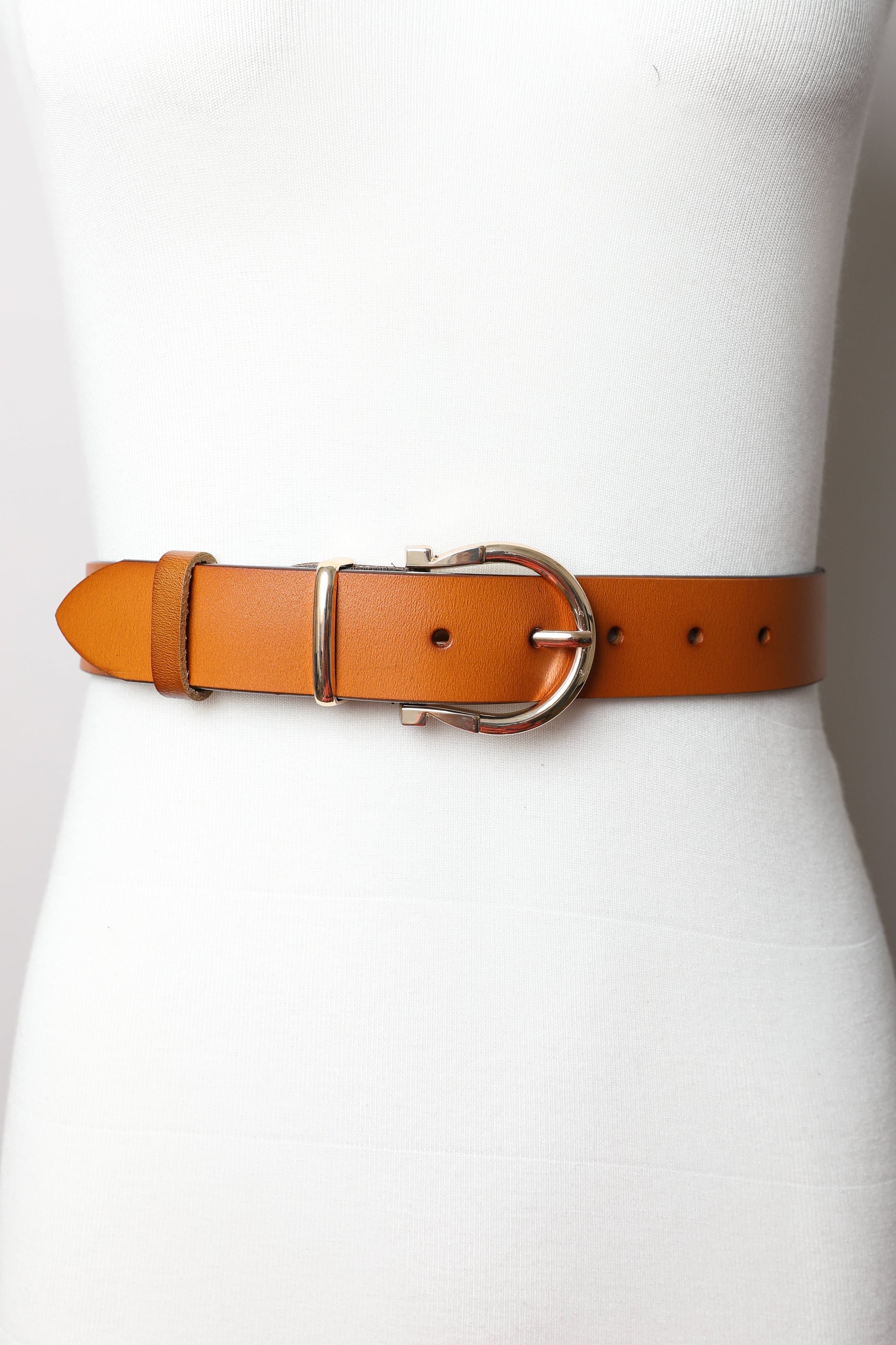 Chic Horseshoe Gold Buckle Belt – Western Style Vibes ????-Soul Flow Apparel