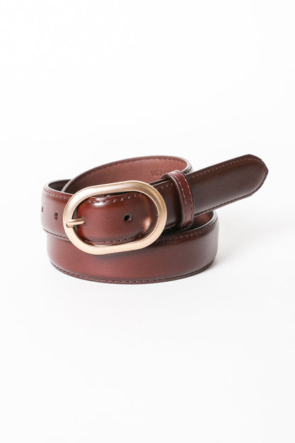 Chic Rose Gold Waist Belt – Matte Finish & Versatile Style Leto Collection