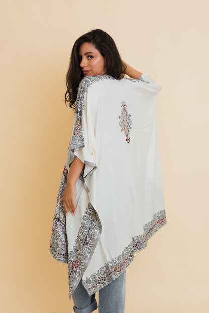 Bohemian Artisan Stitch Tapestry Kimono-Soul Flow Apparel