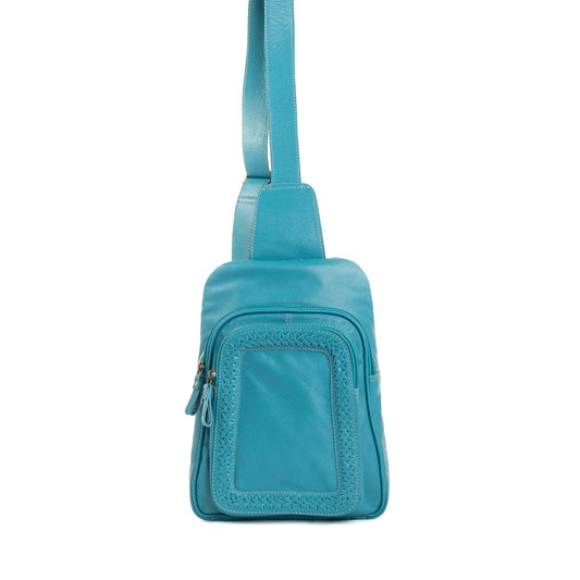 Willow Canyon Sling Bag in River Blue, view 2 — Soul Flow Apparel