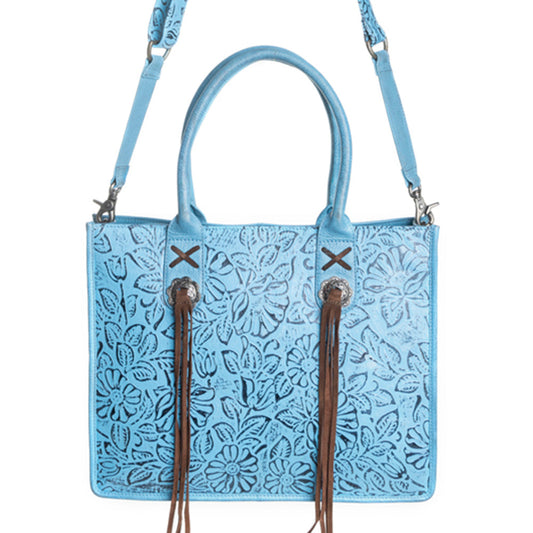 Angelstone Ridge Handbag in Sky Blue, view 3 — Soul Flow Apparel