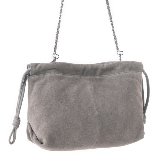 Wanderlust Suede Shoulder Bag in Moon Ash, view 3 — Soul Flow Apparel