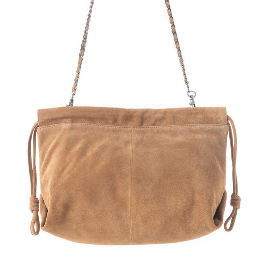 Wanderlust Suede Shoulder Bag in Brown, view 1 — Soul Flow Apparel