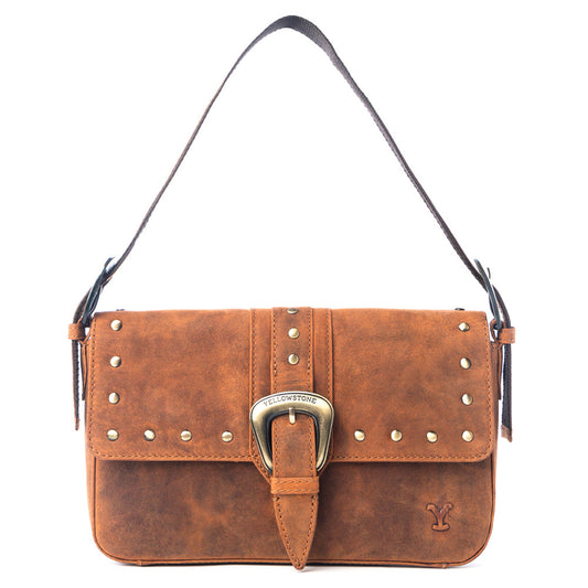 Yellowstone Amber Paradise Handbag with Rivets, view 1 — Soul Flow Apparel