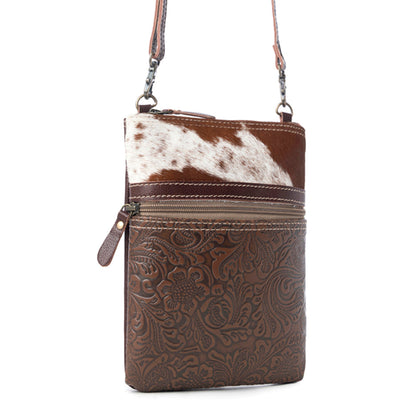 Tangled Vine Leather & Hairon Bag