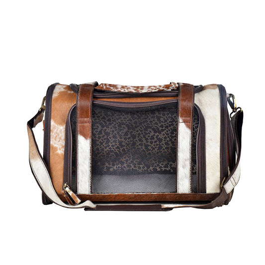 Window Hairon Leather Dog Bag, view 1 — Soul Flow Apparel