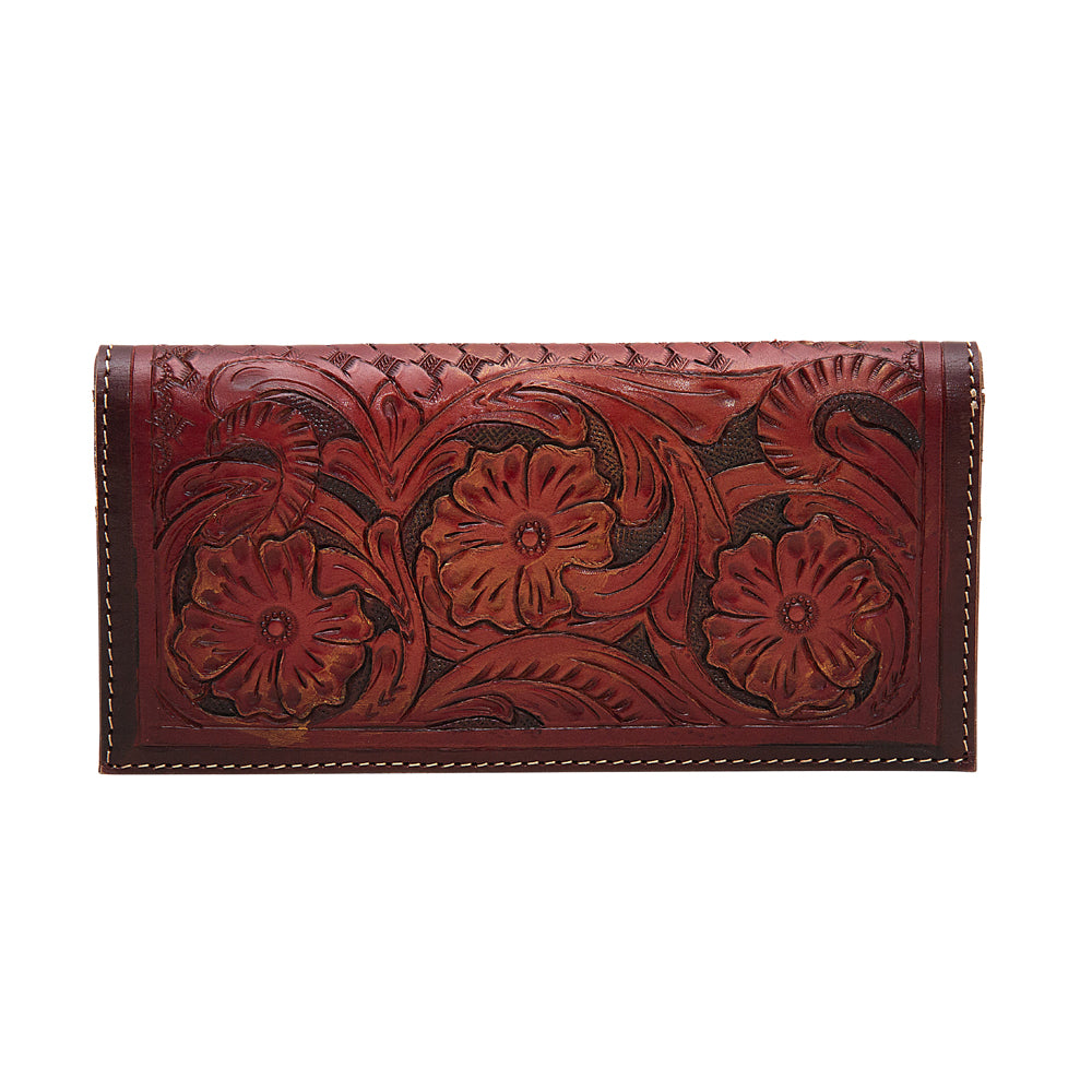 Zipper Red Wallet, view 1 — Soul Flow Apparel